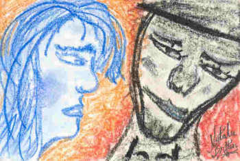 Two faces by Natalie Britten
