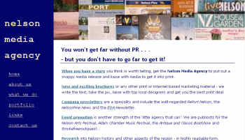 nelson media agency web site thumbnail