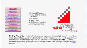 six step financial web site thumbnail