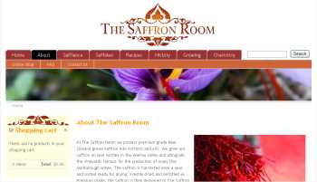 The Saffron Room web site thumbnail