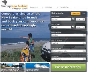 touring new zealand web site thumbnail